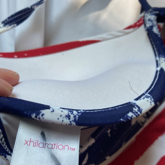 Xhilaration American flag bikini xs padded push-up under wire - Picture 6 of 15